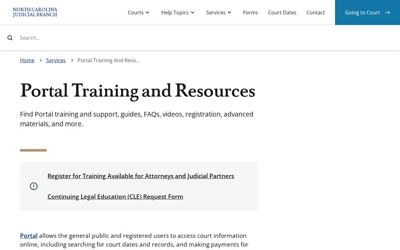 Macon County court case lookup fields in North Carolina eCourts Portal