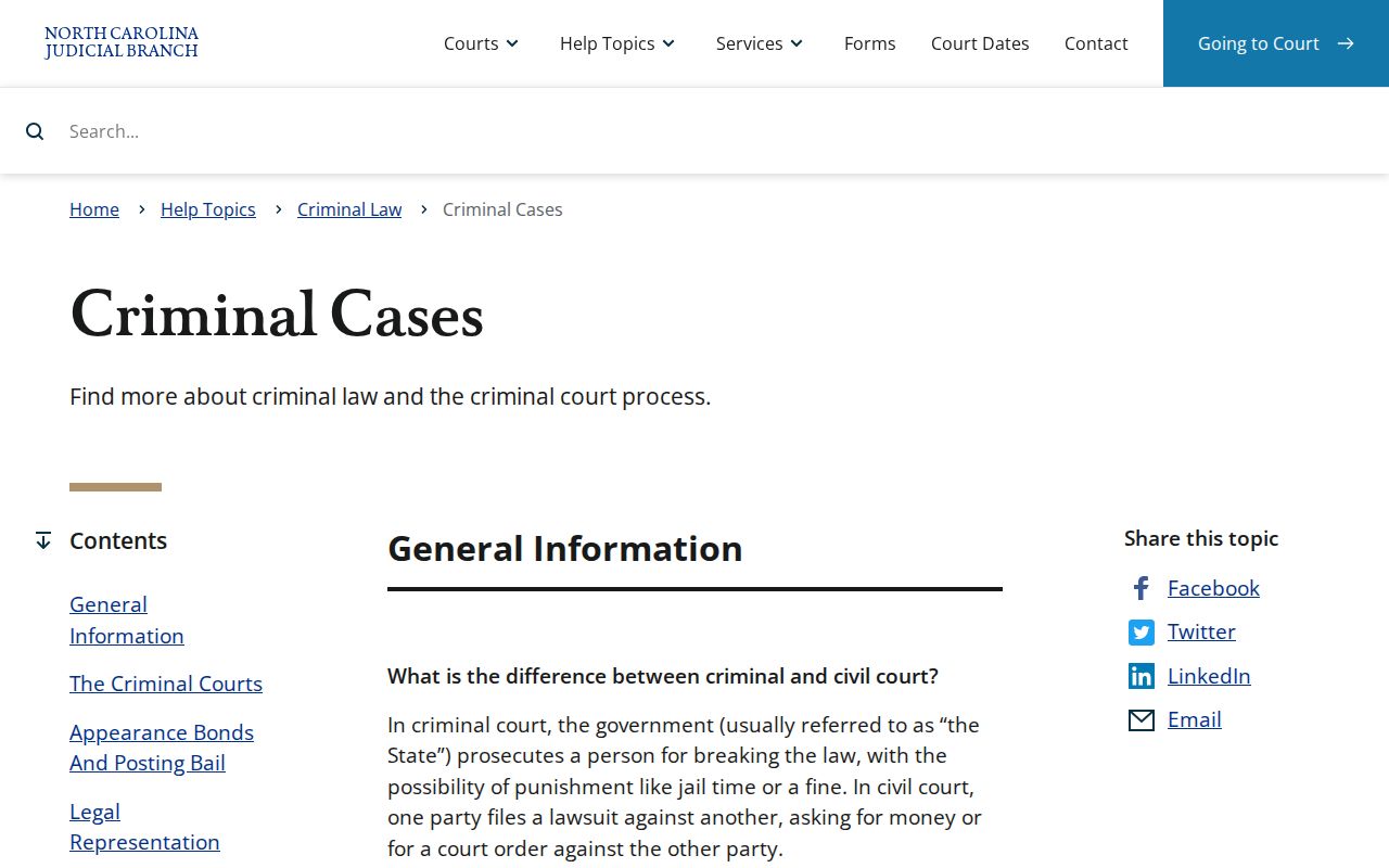 Macon County criminal court case process in District and Superior Court