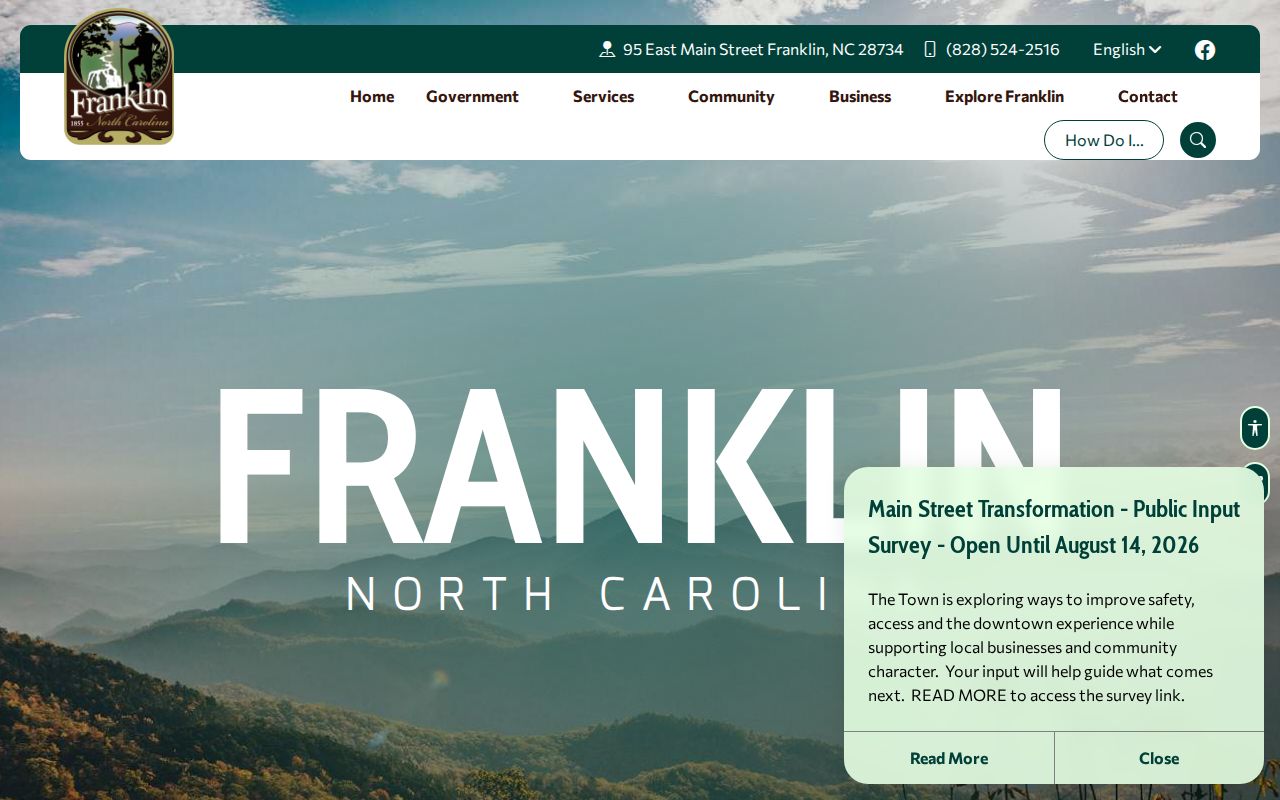Franklin record check and Town of Franklin government services